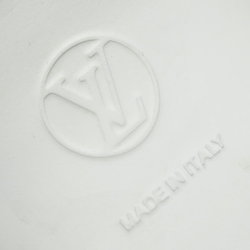 Louis Vuitton Monogram LV A-light Line 39 White Navy Brown Leather Sneaker — view 8