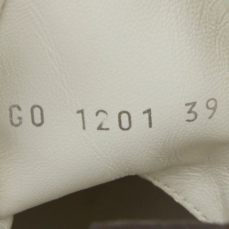 Louis Vuitton Monogram LV A-light Line 39 White Navy Brown Leather Sneaker — view 7