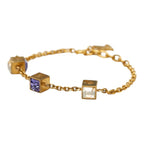 Louis Vuitton Bracelet Gambling Gold Purple Plated Swarovski — view 2