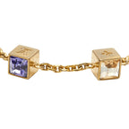 Louis Vuitton Bracelet Gambling Gold Purple Plated Swarovski — view 5