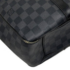 Louis Vuitton Damier Graphite Tadao Tote / Shoulder Bag / 2-Way Black Leather — view 5