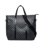 Louis Vuitton Damier Graphite Tadao Tote / Shoulder Bag / 2-Way Black Leather
