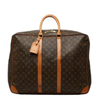 Louis Vuitton Monogram Sirius 55 Boston Bag Brown Leather