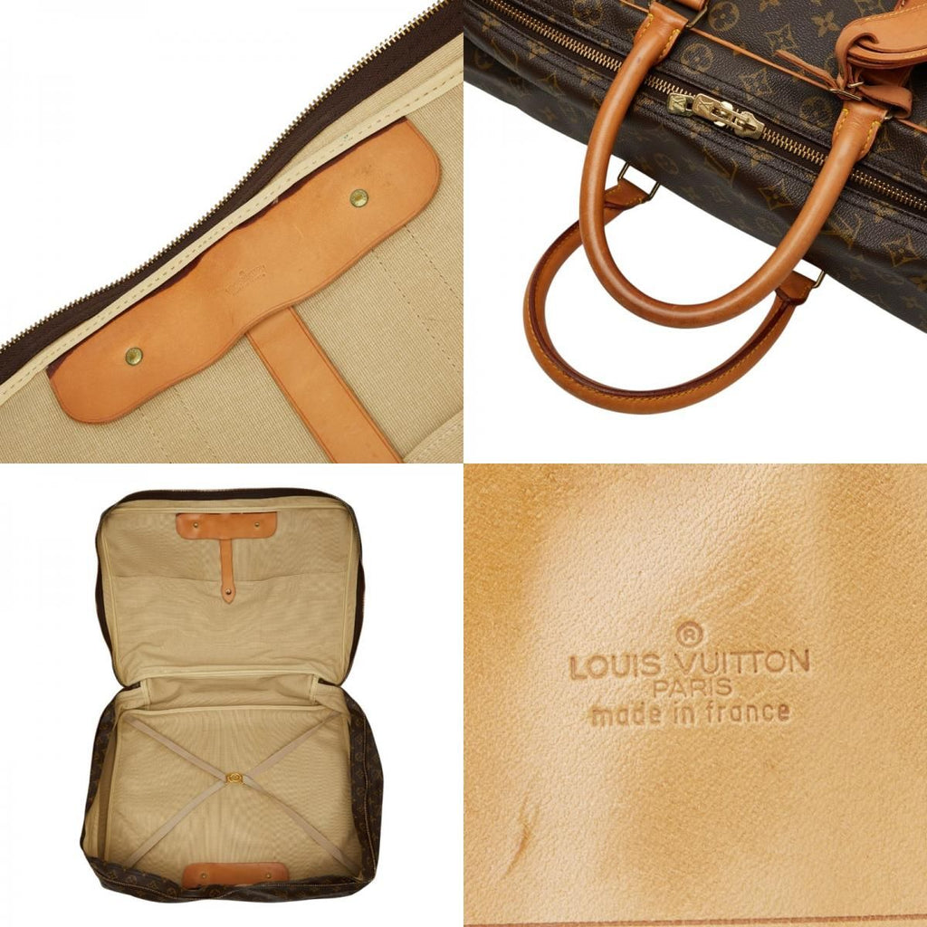 Louis Vuitton Monogram Sirius 55 Boston Bag Brown Leather — view 9