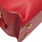 Saint Laurent Petite Cabas 2-Way Shoulder Bag Red Leather — view 7