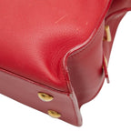 Saint Laurent Petite Cabas 2-Way Shoulder Bag Red Leather — view 4