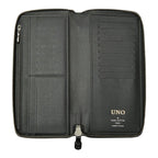 Louis Vuitton Monogram Eclipse Zippy Wallet Vertical Zip Around Black Gray — view 6