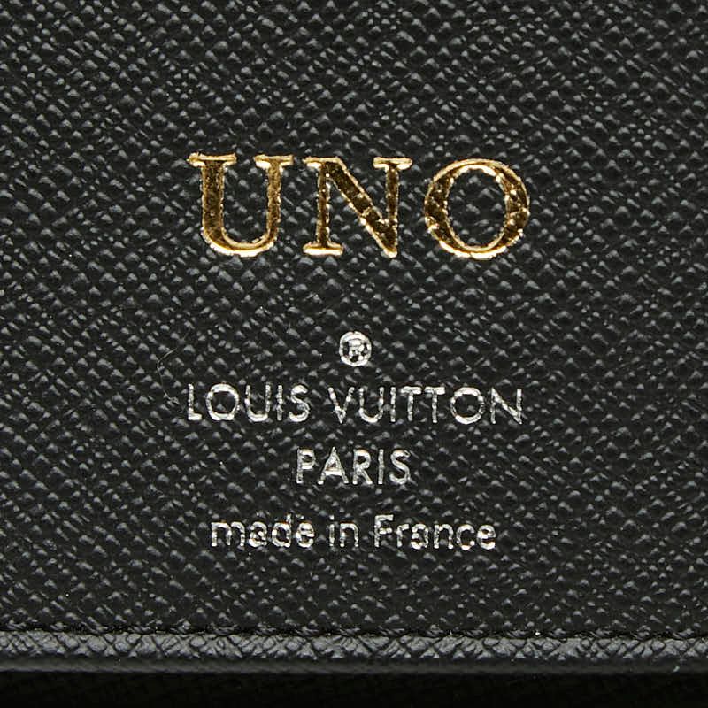 Louis Vuitton Monogram Eclipse Zippy Wallet Vertical Zip Around Black Gray — view 8