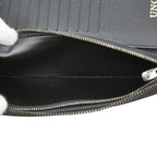 Louis Vuitton Monogram Eclipse Zippy Wallet Vertical Zip Around Black Gray — view 7
