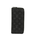 Louis Vuitton Monogram Eclipse Zippy Wallet Vertical Zip Around Black Gray