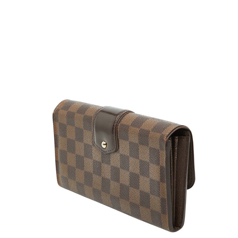Louis Vuitton Damier Sistina Wallet Brown Leather — view 2