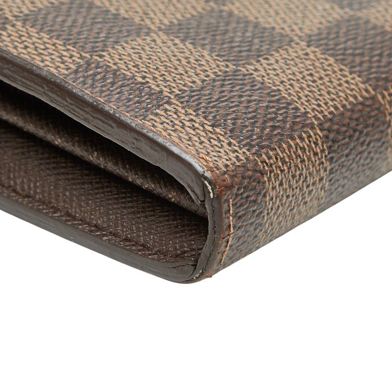 Louis Vuitton Damier Sistina Wallet Brown Leather — view 7