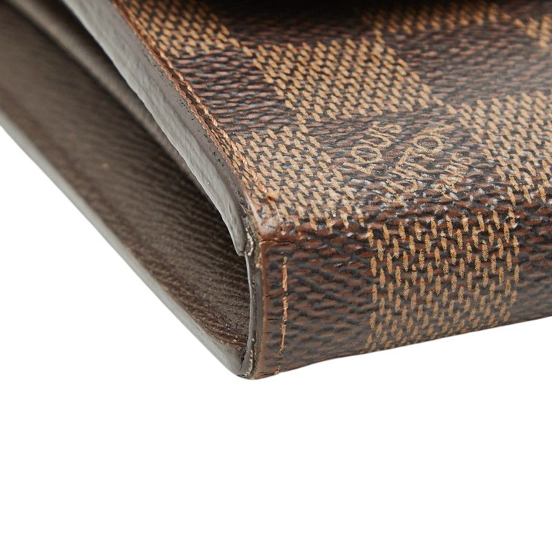 Louis Vuitton Damier Sistina Wallet Brown Leather — view 6
