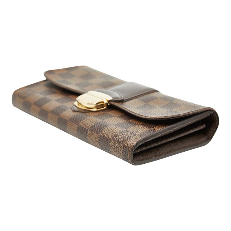 Louis Vuitton Damier Sistina Wallet Brown Leather — view 4