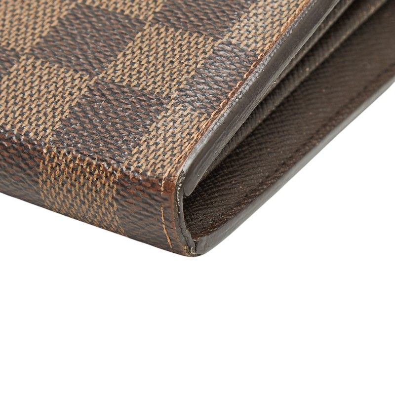 Louis Vuitton Damier Sistina Wallet Brown Leather — view 8