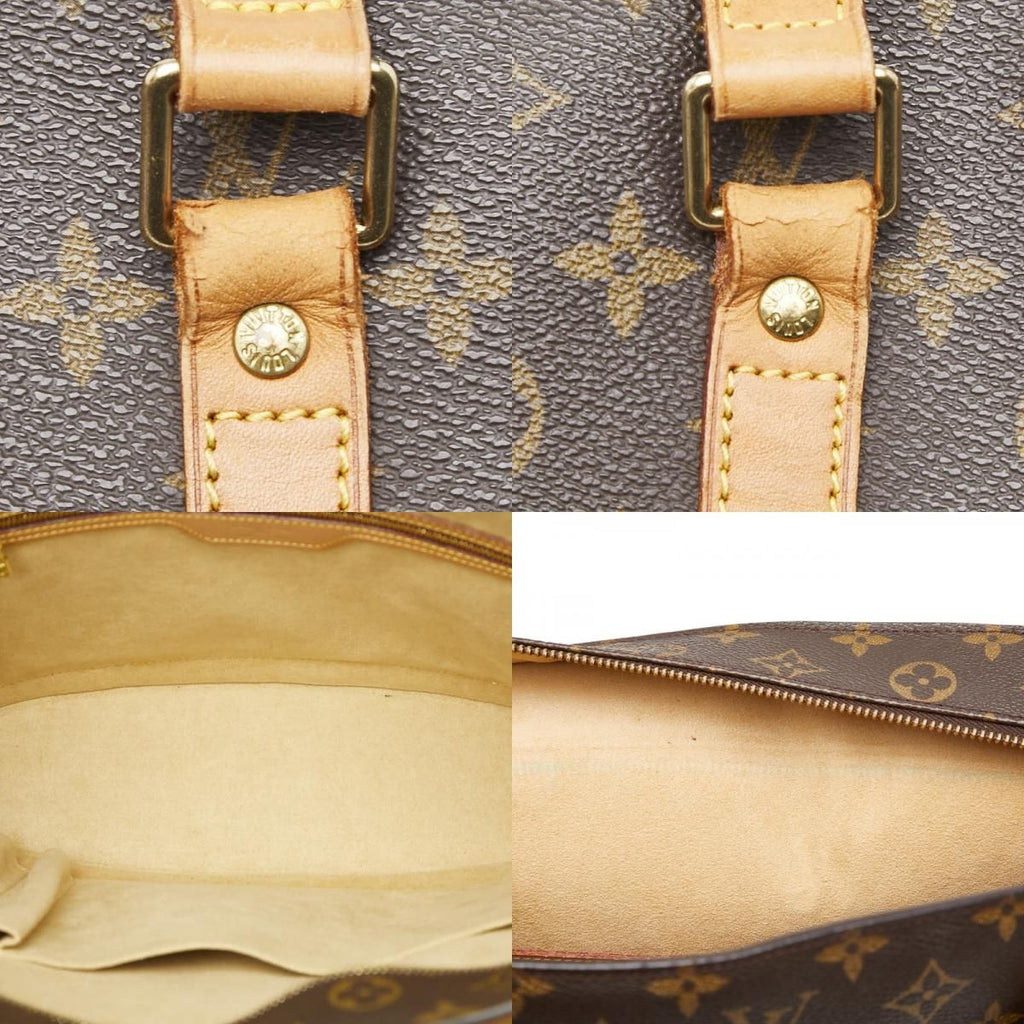 Louis Vuitton Monogram Babylon Tote / Shoulder Bag Brown Leather — view 9