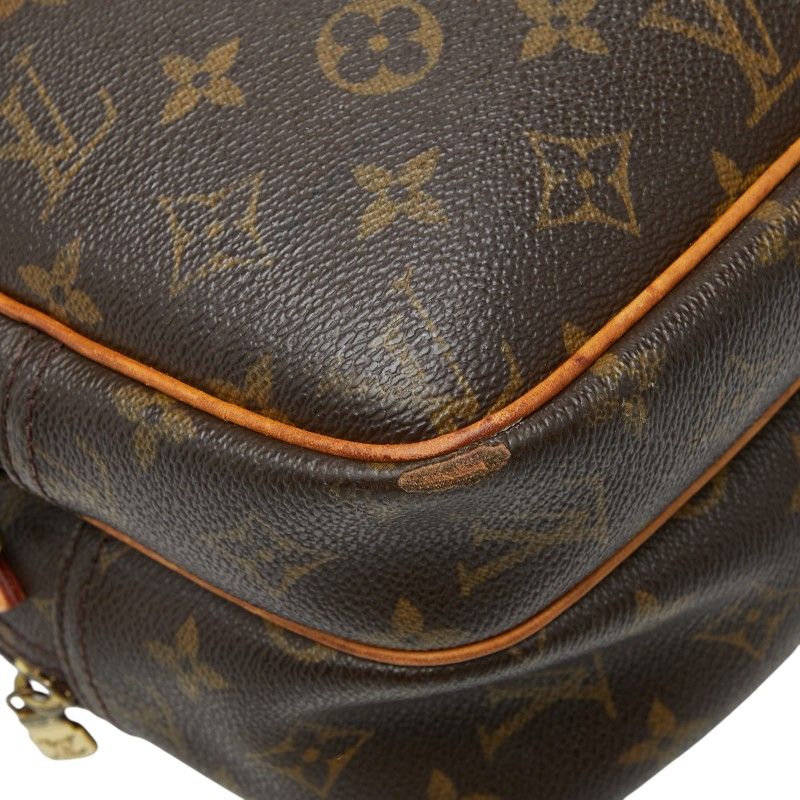 Louis Vuitton Monogram Ripota PM Crossbody Shoulder Bag Brown Leather — view 5