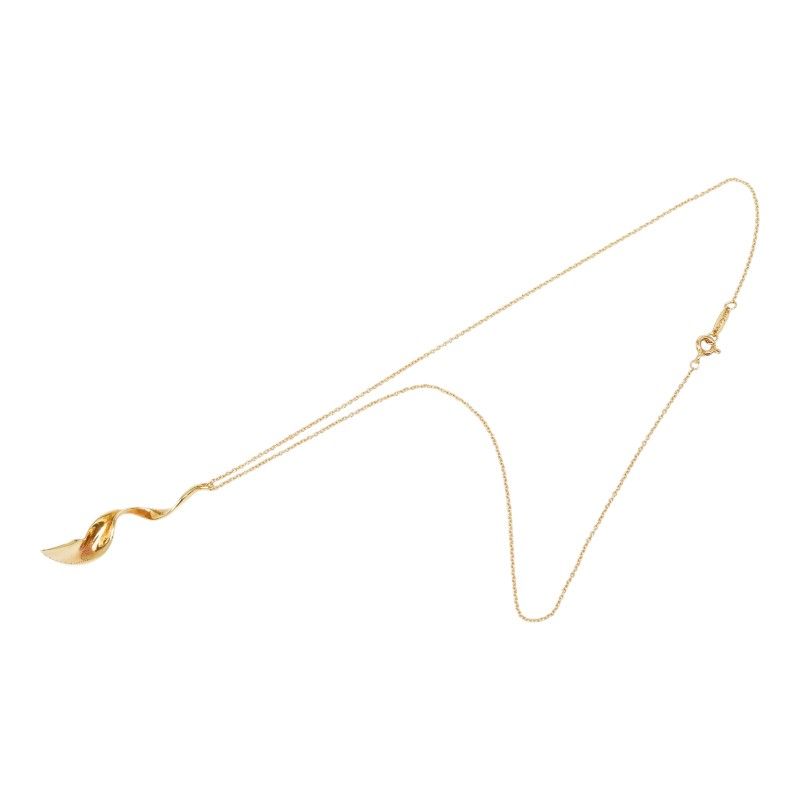 Tiffany & Co Gary Orchid Chain Pendant 18k Yellow Gold — view 2