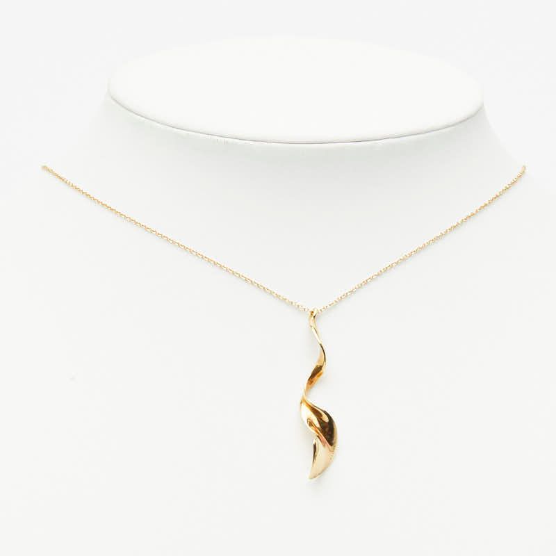 Tiffany & Co Gary Orchid Chain Pendant 18k Yellow Gold — view 7