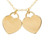 Tiffany & Co Return to Double Heart Chain Pendant 18k Yellow Gold — view 4