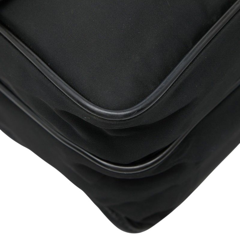 Prada Crossbody Shoulder Bag Black Nylon Leather — view 5