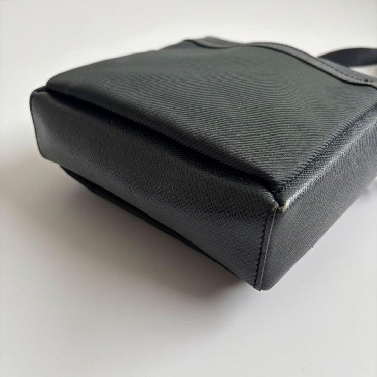 Louis Vuitton Shoulder Bag Sayan Ardoise Taiga Leather Nylon — view 8