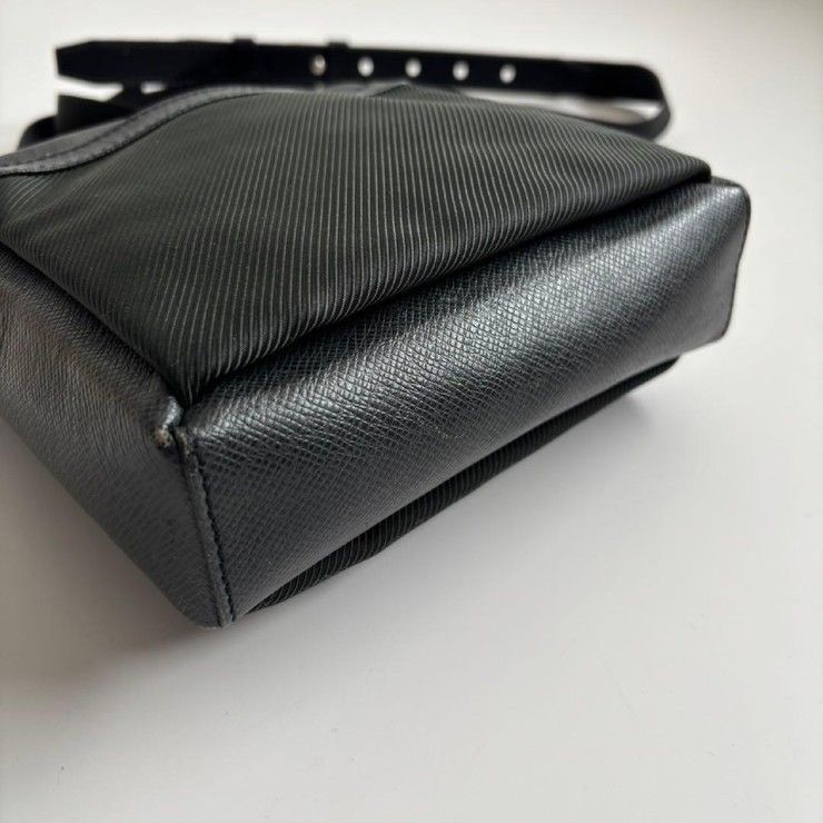 Louis Vuitton Shoulder Bag Sayan Ardoise Taiga Leather Nylon — view 7