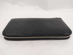 Louis Vuitton Wallet Epi Zippy Noir Leather Zip Around Silver — view 6