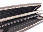 Louis Vuitton Wallet Epi Zippy Noir Leather Zip Around Silver — view 8