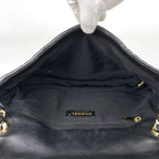 Chanel Chain Shoulder Bag CC Logo Leather Black — view 7