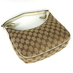 Gucci GG Pattern Shoulder Bag Canvas Beige White — view 2