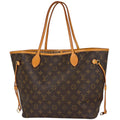 Louis Vuitton Neverfull Shoulder Bag Tote Monogram Brown