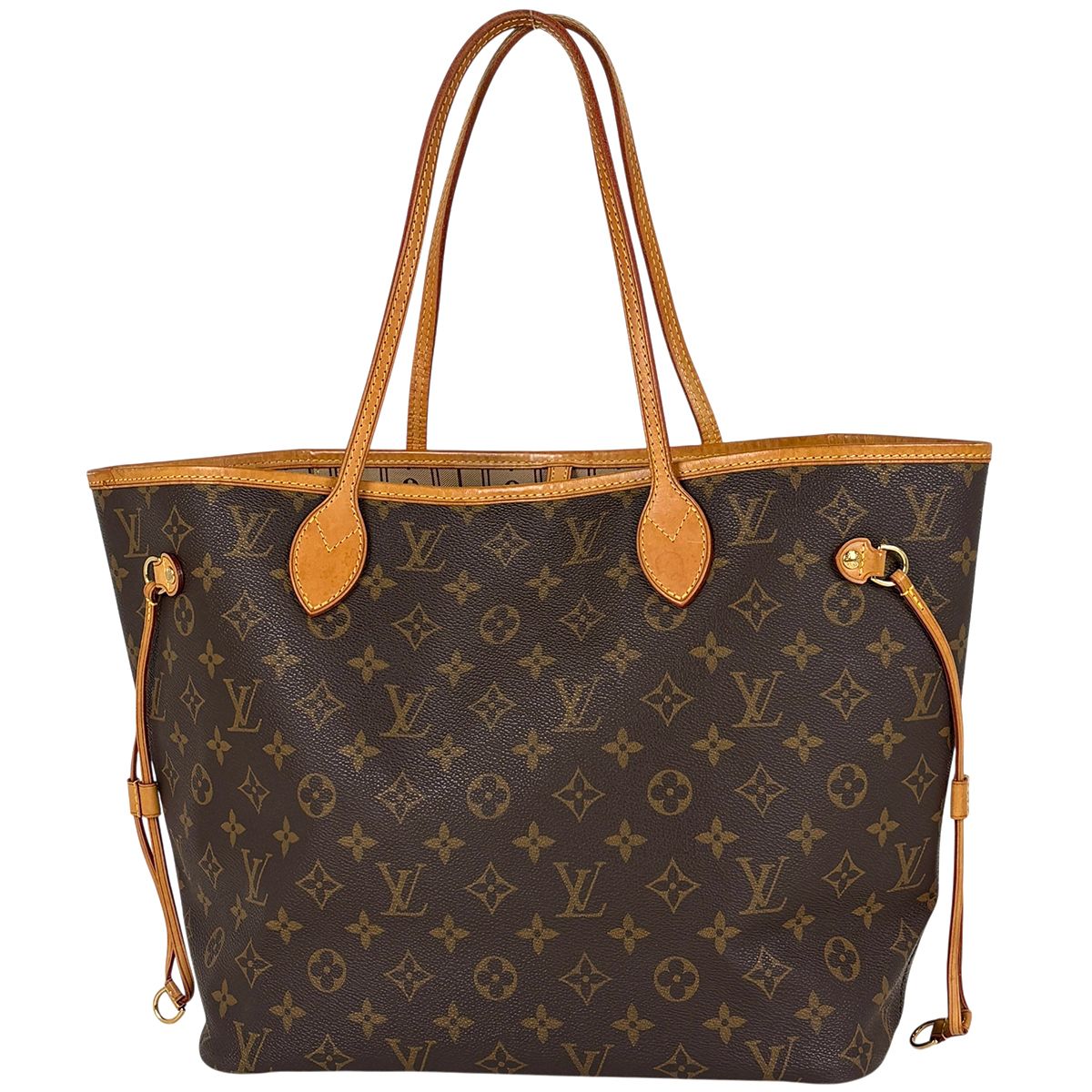 Louis Vuitton Neverfull Shoulder Bag Tote Monogram Brown