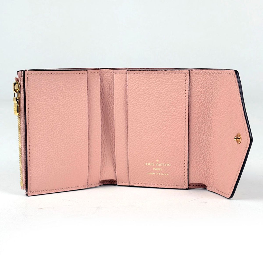 Louis Vuitton Portefeuille Zoe Compact Wallet Trifold Monogram Empreinte Rose — view 5