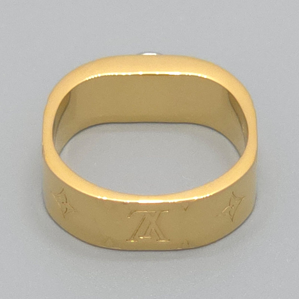 Louis Vuitton Ring Nanogram M Studs Gold Silver Color Metal — view 6