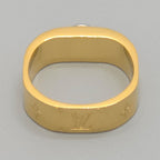 Louis Vuitton Ring Nanogram M Studs Gold Silver Color Metal — view 7