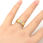 Louis Vuitton Ring Nanogram M Studs Gold Silver Color Metal — view 2