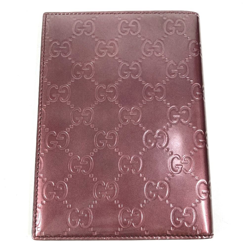 Gucci Note Cover GG Logo Leather Purple Shoulder