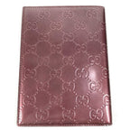 Gucci Note Cover GG Logo Leather Purple Shoulder