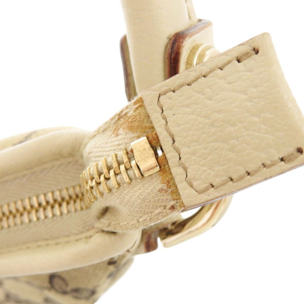 Gucci Hobo Abbey GG Canvas Leather Beige Shoulder — view 9
