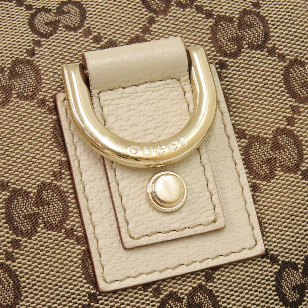 Gucci Hobo Abbey GG Canvas Leather Beige Shoulder — view 8