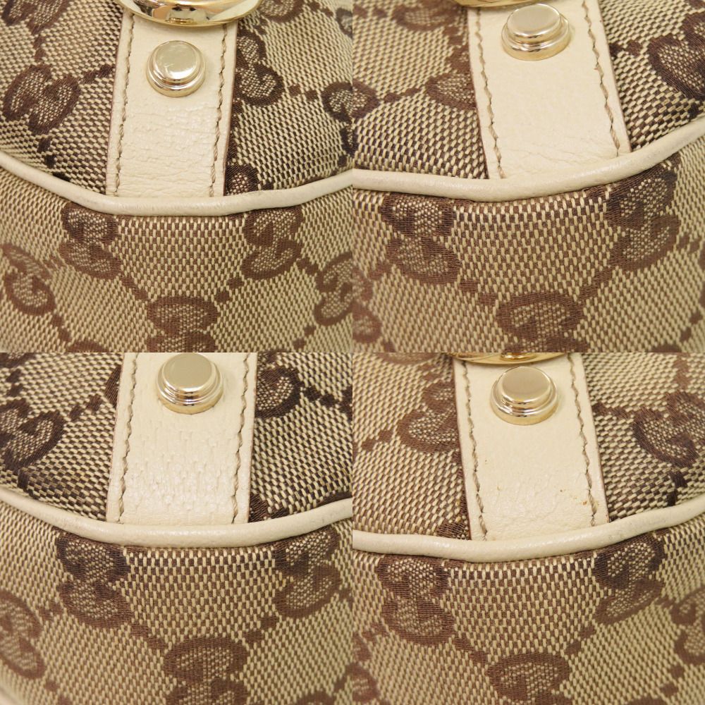 Gucci Hobo Abbey GG Canvas Leather Beige Shoulder — view 4