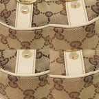 Gucci Hobo Abbey GG Canvas Leather Beige Shoulder — view 4