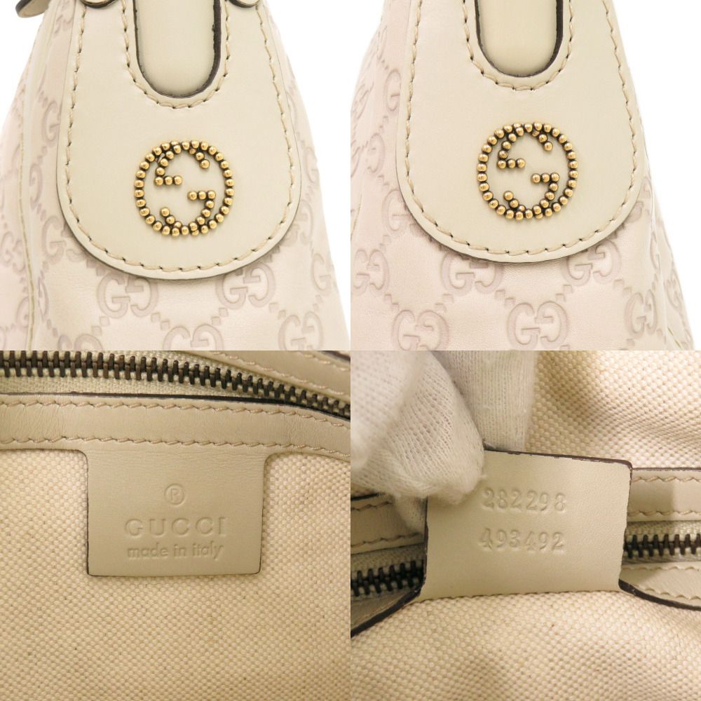 Gucci Scarlet Guccissima Leather Ivory Handbag — view 9