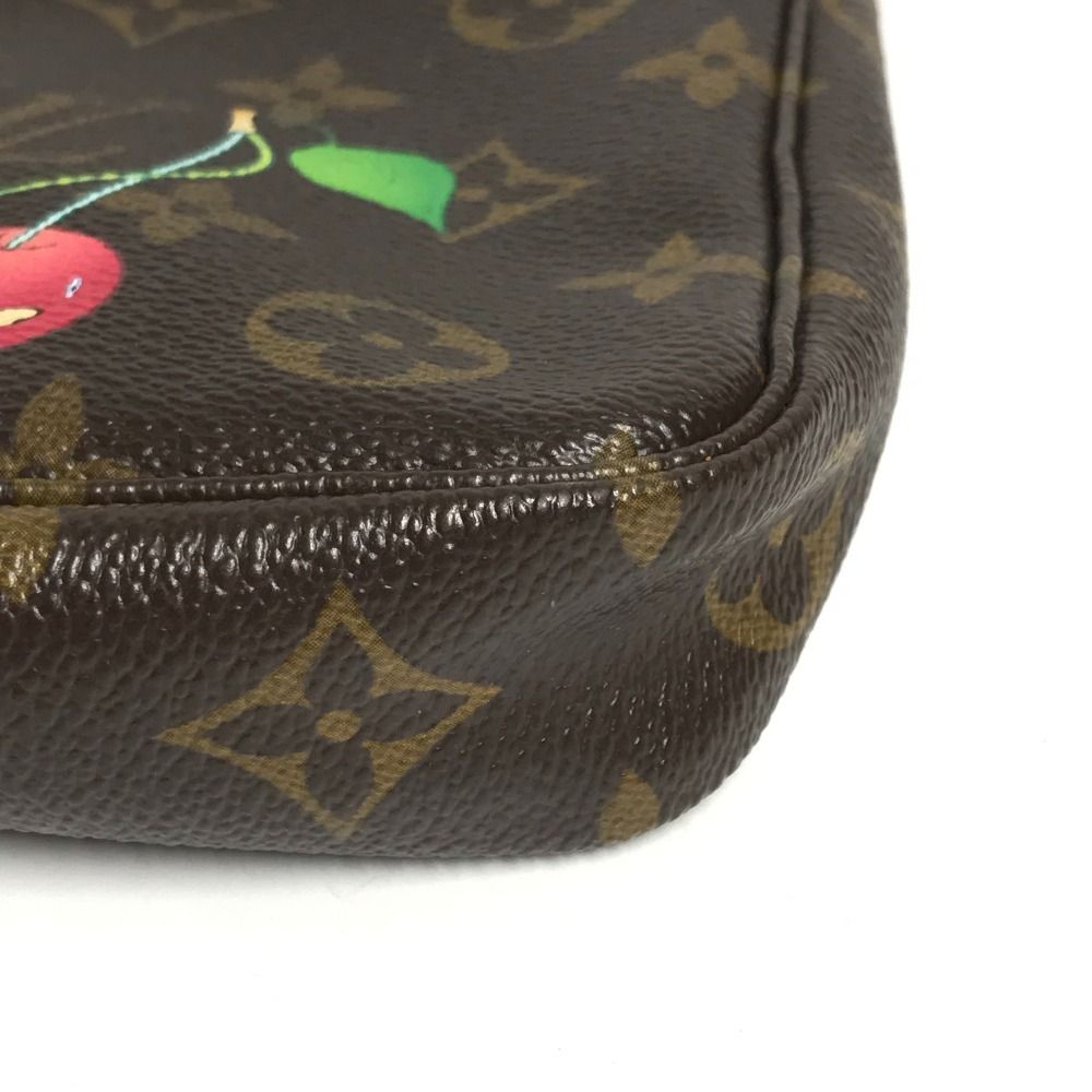 Louis Vuitton Pouch Pochette Accessoire Monogram Cherry Canvas Brown — view 6