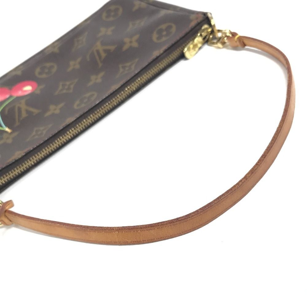Louis Vuitton Pouch Pochette Accessoire Monogram Cherry Canvas Brown — view 8