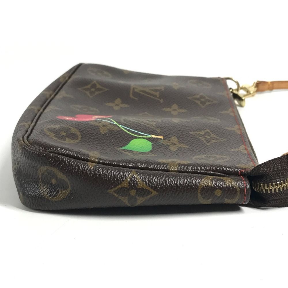 Louis Vuitton Pouch Pochette Accessoire Monogram Cherry Canvas Brown — view 4