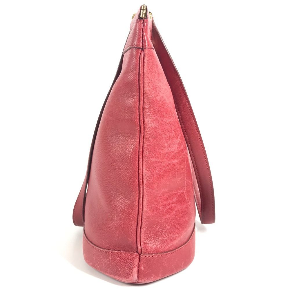 Hermes Shoulder Bag Berry Courchevel — view 4