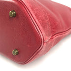 Hermes Shoulder Bag Berry Courchevel — view 6