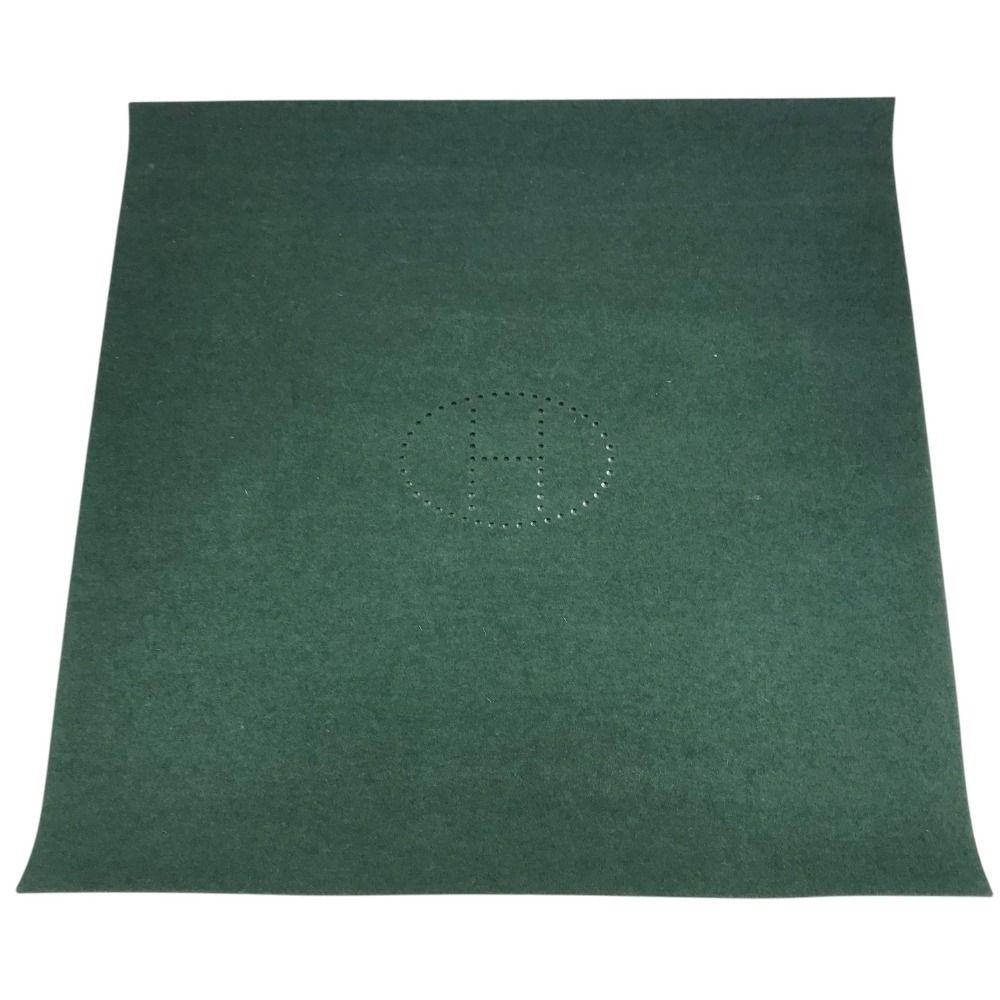 Hermes Mat Extra Large Felt Green Shoulder — view 5